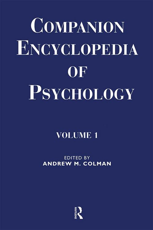 Produktbild: Companion Encyclopedia of Psychology