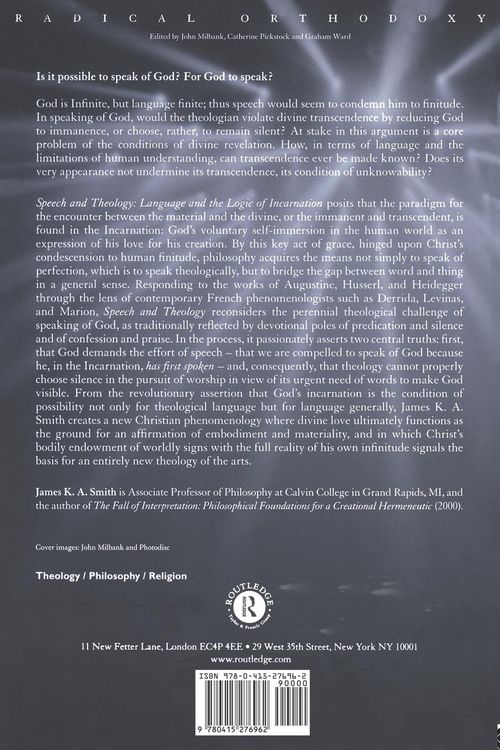 Produktbild: Speech and Theology