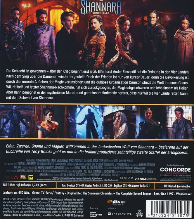 Produktbild: The Shannara Chronicles - Die komplette 2.Staffel [2 BRs]