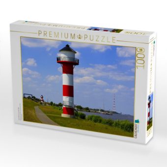 Produktbild: CALVENDO Puzzle Leuchtt&uuml;rme an der Elbe | 1000 Teile Lege-Gr&ouml;&szlig;e 64x48cm Foto-Puzzle f&uuml;r gl&uuml;ckliche Stunden