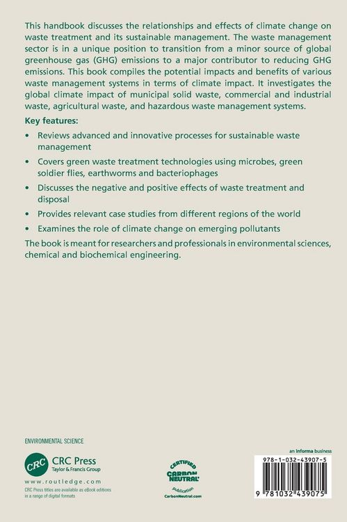 Produktbild: Waste Management in Climate Change and Sustainability Perspectives