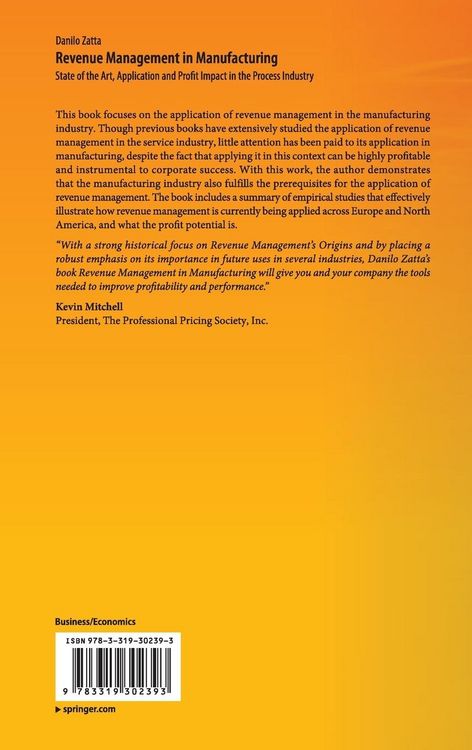 Produktbild: Revenue Management in Manufacturing