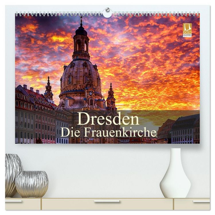 Produktbild: Dresden - Die Frauenkirche (hochwertiger Premium Wandkalender 2026 DIN A2 quer), Kunstdruck in Hochglanz