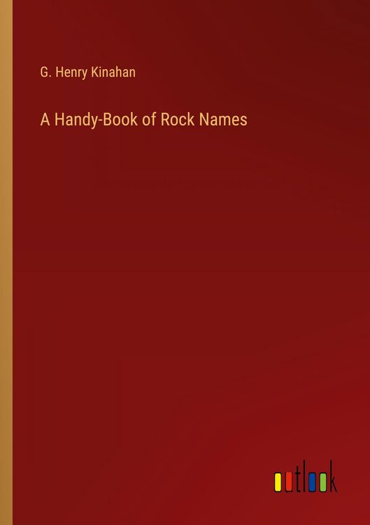 Produktbild: A Handy-Book of Rock Names