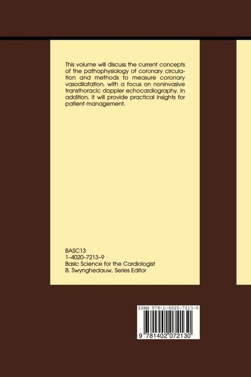 Produktbild: Coronary flow reserve - measurement and application: Focus on transthoracic Doppler echocardiography
