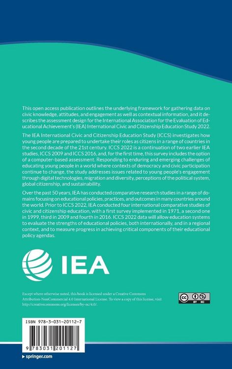 Produktbild: IEA International Civic and Citizenship Education Study 2022 Assessment Framework