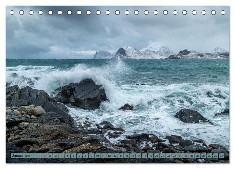 Produktbild: Lofoten ...ein Wintertraum (Tischkalender 2026 DIN A5 quer), CALVENDO Monatskalender