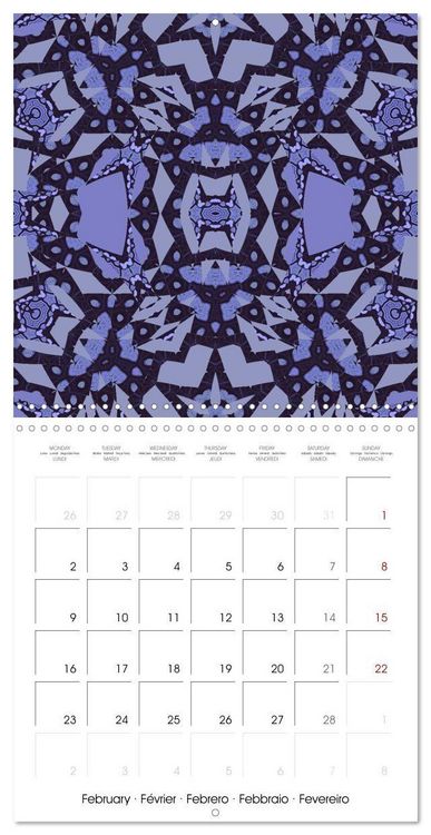 Produktbild: Mandalas Recherche int&eacute;rieure (Calendrier mural carr&eacute; 2026 30x30 cm) Calendrier double avec une page pour vos prises de notes
