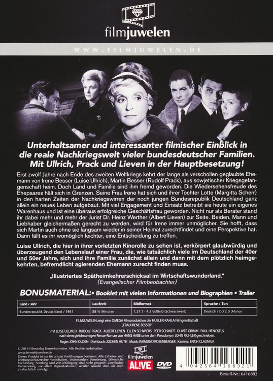 Produktbild: Frau Irene Besser - filmjuwelen