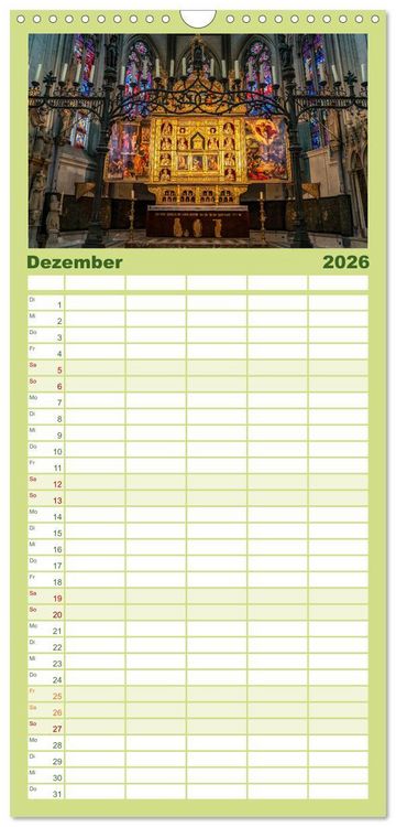 Produktbild: Familienplaner 2026 - Am Niederrhein - Xanten mit 5 Spalten (Wandkalender, 21 x 45 cm) CALVENDO