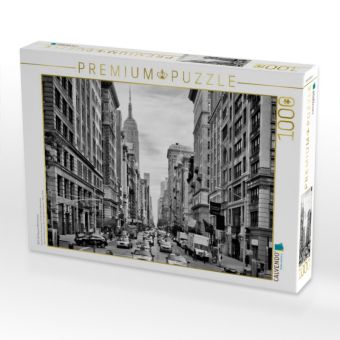 Produktbild: CALVENDO Puzzle NYC 5th Avenue Monochrom | 1000 Teile Lege-Gr&ouml;&szlig;e 64x48cm Foto-Puzzle f&uuml;r gl&uuml;ckliche Stunden