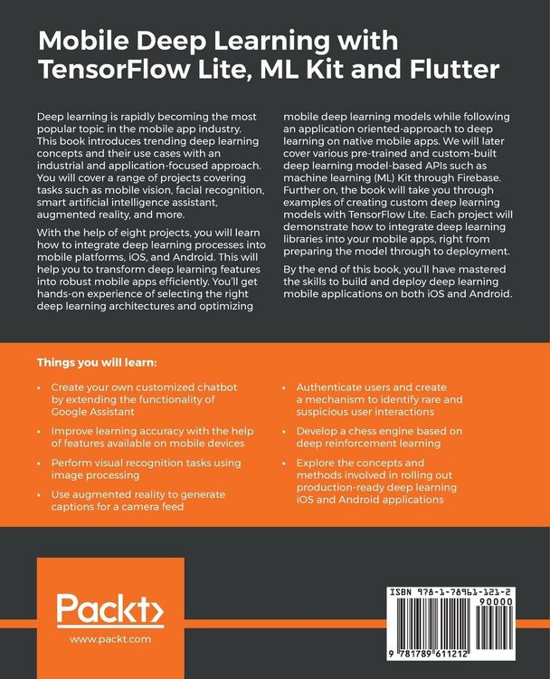 Produktbild: Mobile Deep Learning with TensorFlow Lite, ML Kit and Flutter