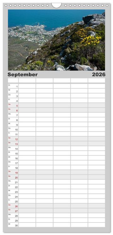 Produktbild: Familienplaner 2026 - S&uuml;dafrika mit 5 Spalten (Wandkalender, 21 x 45 cm) CALVENDO