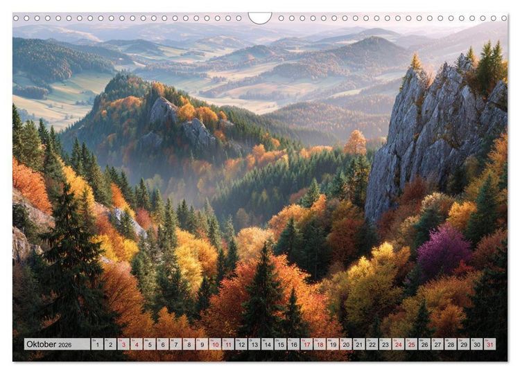 Produktbild: Die Sprache der Gipfel (Wandkalender 2026 DIN A3 quer), CALVENDO Monatskalender