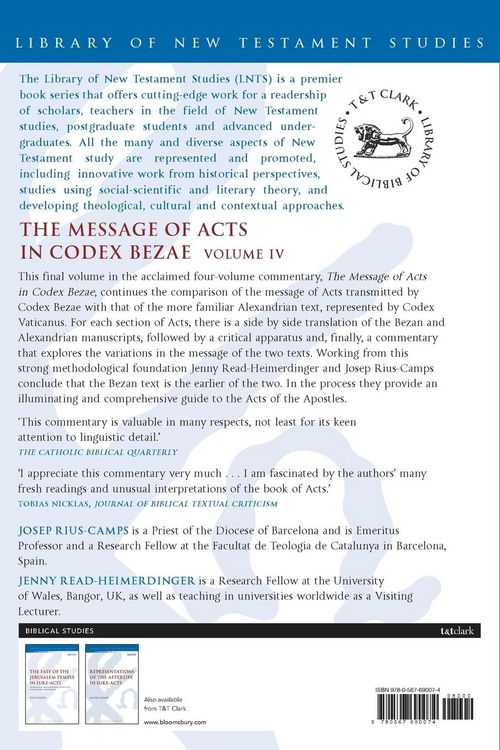 Produktbild: The Message of Acts in Codex Bezae (vol 4)