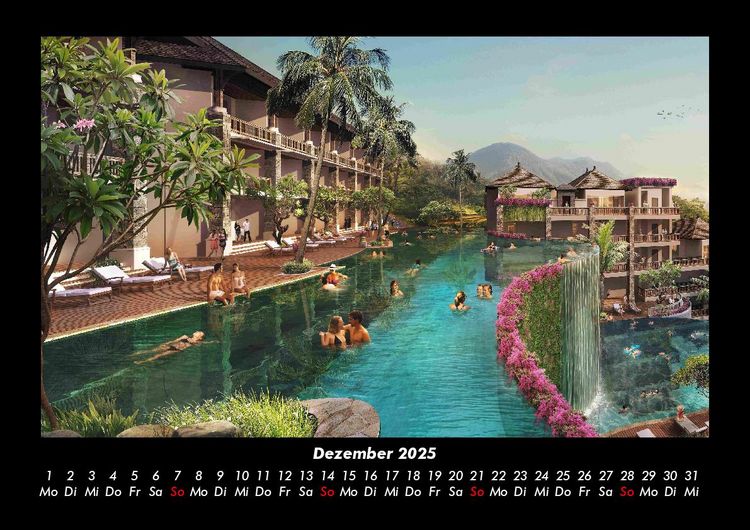 Produktbild: Bali 2025 Fotokalender DIN A3