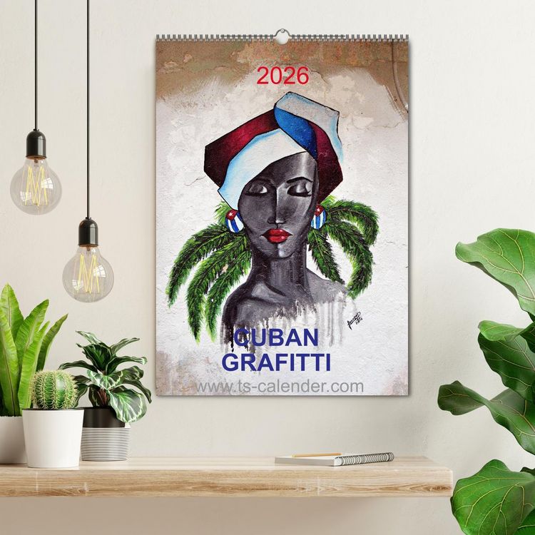 Produktbild: CUBAN GRAFITTI (Wandkalender 2026 DIN A2 hoch), CALVENDO Monatskalender