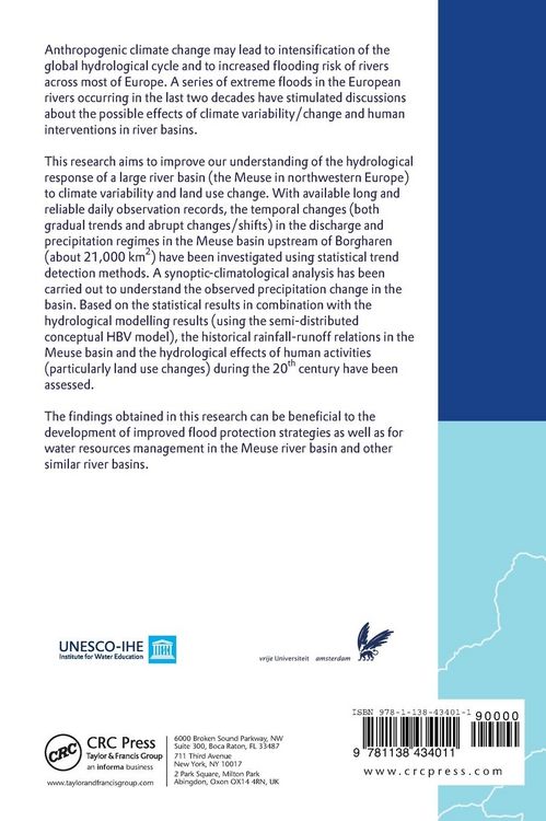 Produktbild: Assessment of the Effects of Climate Variability and Land-Use Changes on the Hydrology of the Meuse River Basin