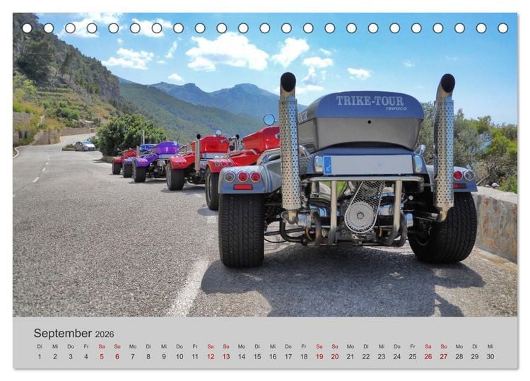 Produktbild: Trikes - Unterwegs auf drei R&auml;dern (Tischkalender 2026 DIN A5 quer), CALVENDO Monatskalender