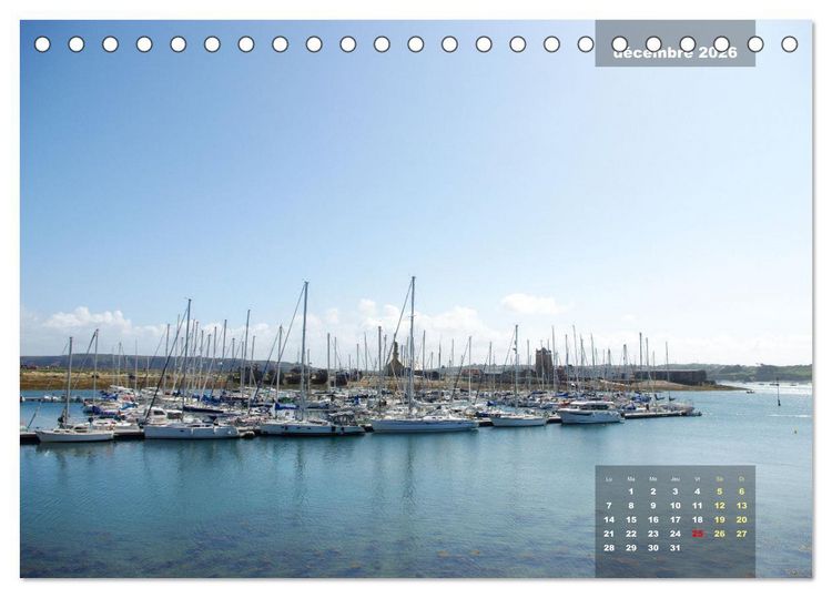 Produktbild: Bretagne Beaux sites du Finist&egrave;re (Calendrier de bureau 2026 DIN A5 vertical), CALVENDO calendrier mensuel