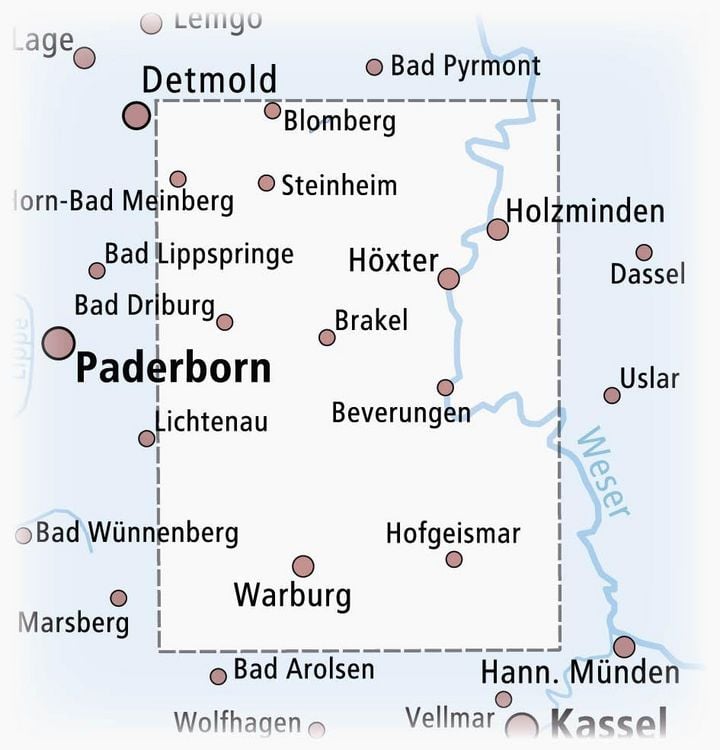 Produktbild: Publicpress Radkarte Kulturland Kreis H&ouml;xter 1:75.000