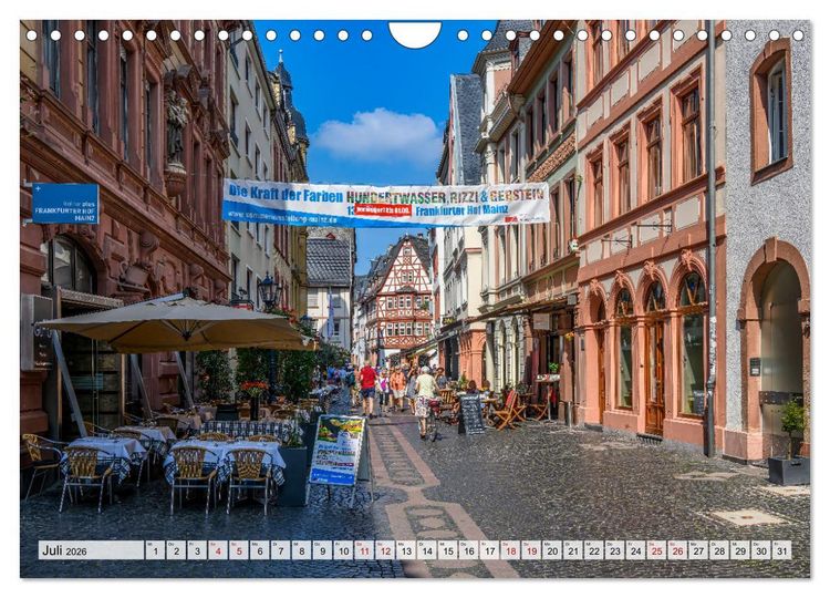 Produktbild: Mainz - Lebensfreude in RheinKultur (Wandkalender 2026 DIN A4 quer), CALVENDO Monatskalender