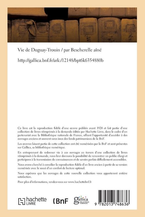 Produktbild: Vie de Duguay-Trouin