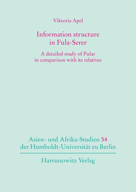 Produktbild: Information structure in Fula-Serer