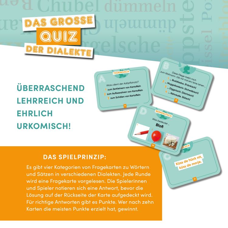 Produktbild: Das gro&szlig;e Quiz der Dialekte