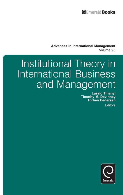 Produktbild: Institutional Theory in International Business