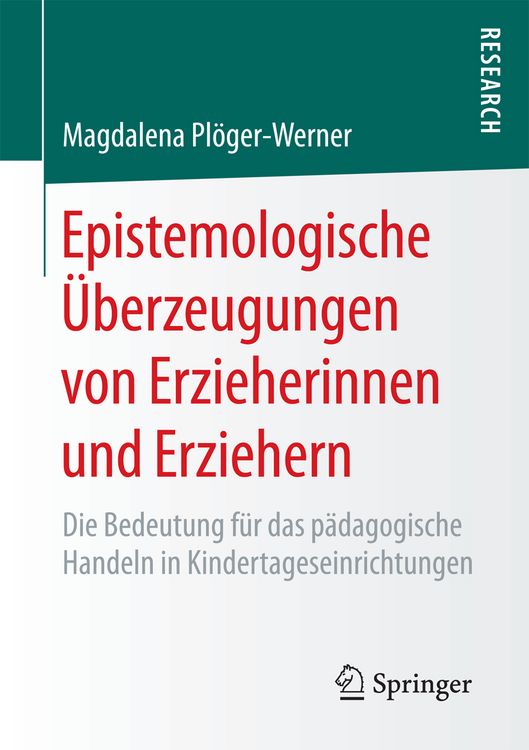 Produktbild: Epistemologische &Uuml;berzeugungen von Erzieherinnen und Erziehern