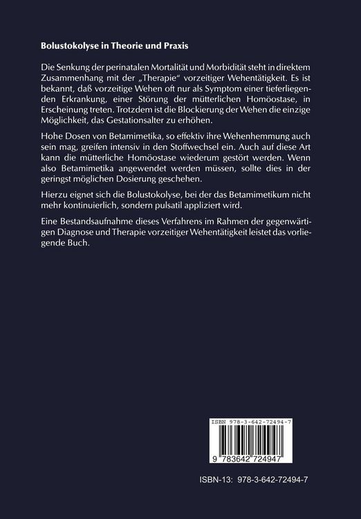 Produktbild: Bolustokolyse in Theorie und Praxis