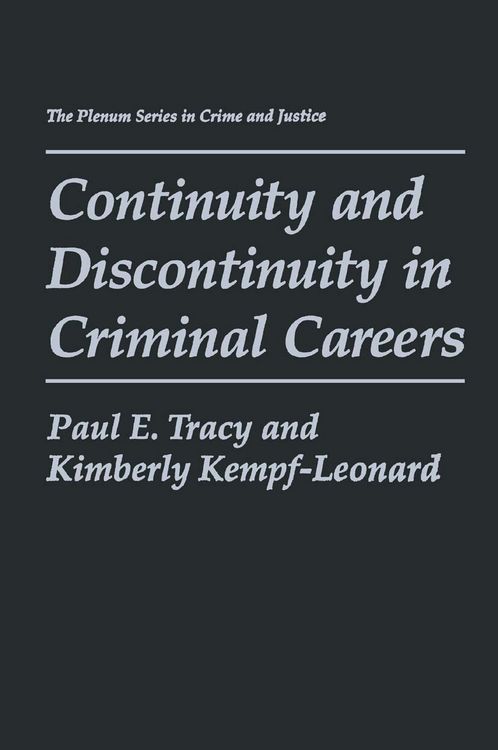 Produktbild: Continuity and Discontinuity in Criminal Careers