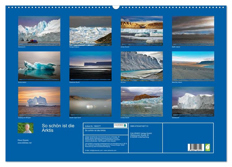 Produktbild: So sch&ouml;n ist die Arktis (Wandkalender 2026 DIN A2 quer), CALVENDO Monatskalender
