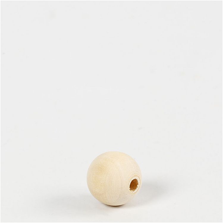 Produktbild: Creativ Company Holzperle, D 15 mm, Lochgr&ouml;&szlig;e 3 mm, 500 Stk