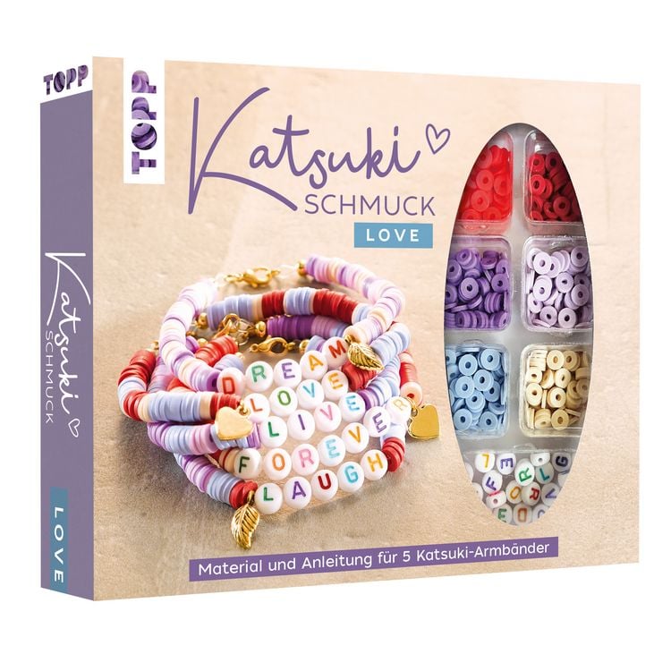 Produktbild: Katsuki Schmuckset mit Buchstabenperlen - LOVE
