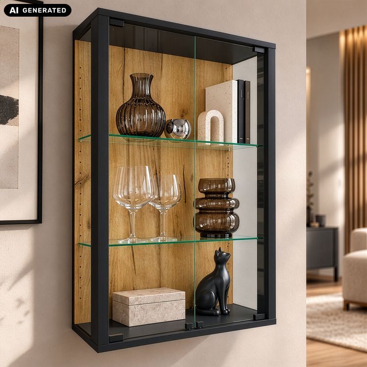 Wandvitrine Hängevitrine Glasvitrine Glas Udina M
