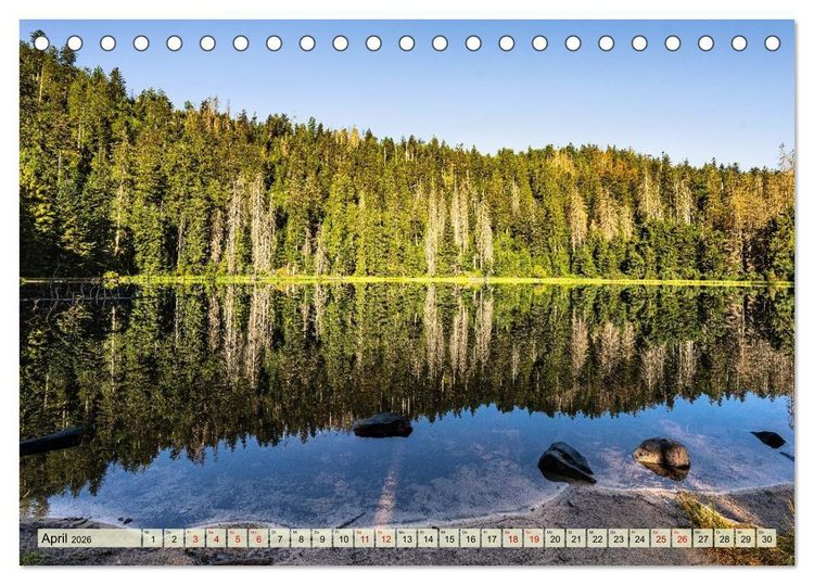 Produktbild: Karseen im Nordschwarzwald (Tischkalender 2026 DIN A5 quer), CALVENDO Monatskalender