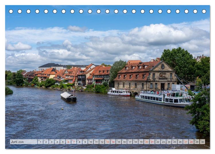 Produktbild: Bamberg Impressionen (Tischkalender 2026 DIN A5 quer), CALVENDO Monatskalender