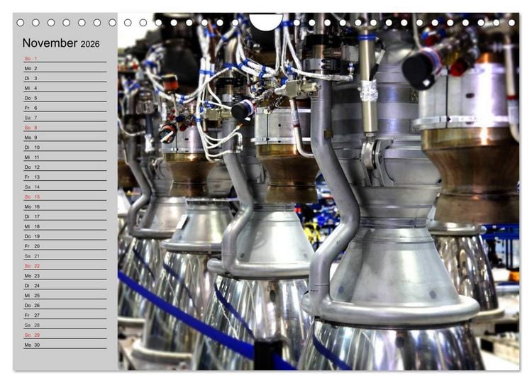 Produktbild: Space Shuttle. Impressionen aus der Raumfahrt (Wandkalender 2026 DIN A4 quer), CALVENDO Monatskalender