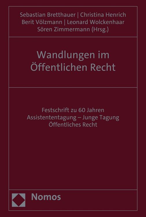 Produktbild: Wandlungen im &Ouml;ffentlichen Recht