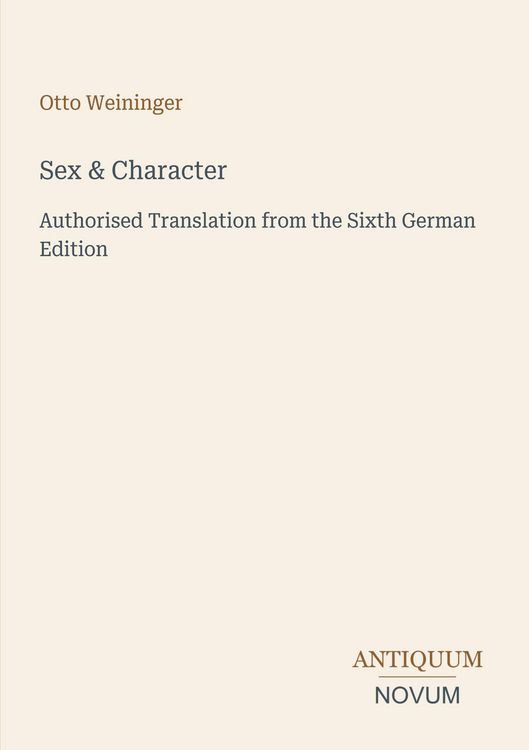 Produktbild: Sex & Character