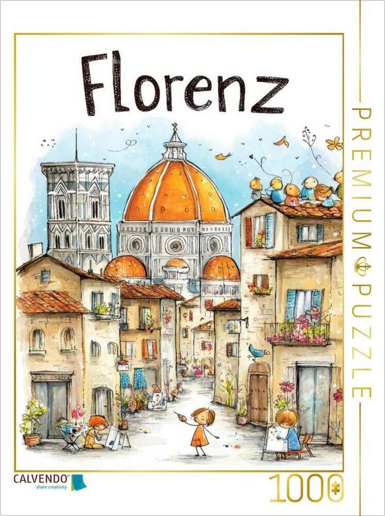 Produktbild: CALVENDO Puzzle Florenz | 1000 Teile Lege-Gr&ouml;&szlig;e 64x48cm Foto-Puzzle f&uuml;r gl&uuml;ckliche Stunden