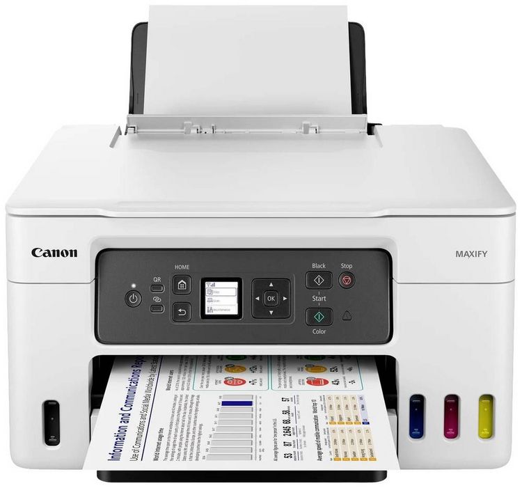 Produktbild: Canon MAXIFY GX3050 Multifunktionsdrucker Tintenstrahl Farbe A4 Drucker, Scanner, Kopierer Duplex, Tintentank-System, WLAN