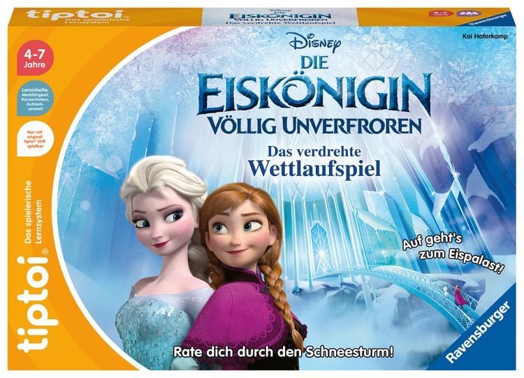 Produktbild: tiptoi&reg; Disney Die Eisk&ouml;nigin V&ouml;llig unverfroren: Das verdrehte Wettlaufspiel - ab 4 Jahre