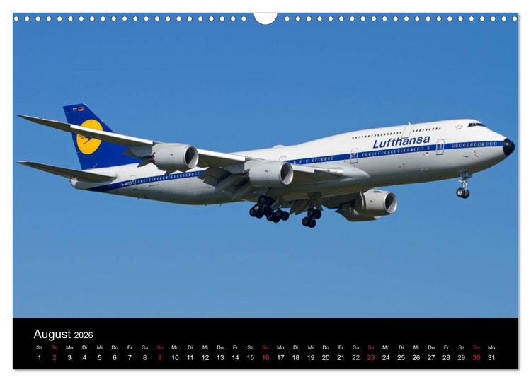 Produktbild: Sch&ouml;nheit der Flugzeuge (Wandkalender 2026 DIN A3 quer), CALVENDO Monatskalender