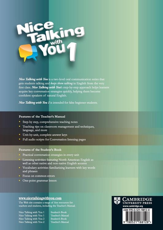 Produktbild: Nice Talking With You Level 1 Teacher's Manual