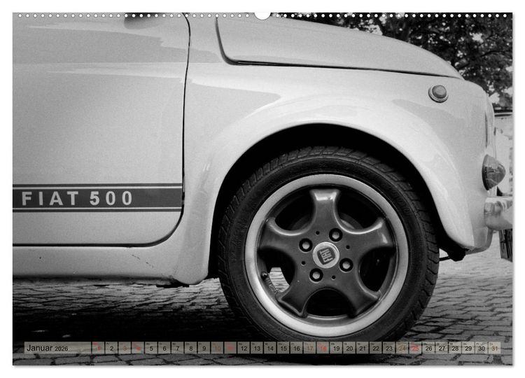 Produktbild: il Cinquecento - Details im Fokus - im Look eines legend&auml;ren Analogfilms (Wandkalender 2026 DIN A2 quer), CALVENDO Monatskalender