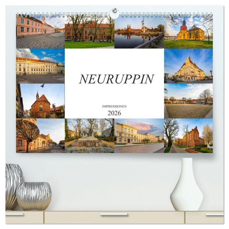 Produktbild: Neuruppin Impressionen (hochwertiger Premium Wandkalender 2026 DIN A2 quer), Kunstdruck in Hochglanz