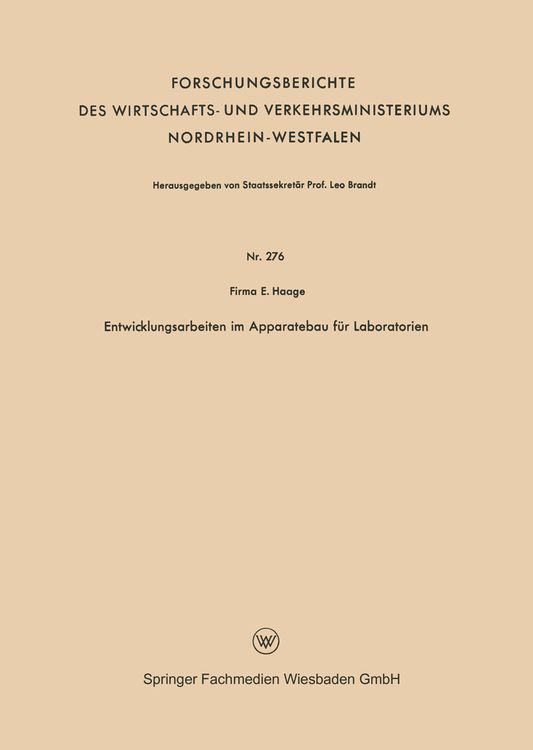Produktbild: Entwicklungsarbeiten im Apparatebau f&uuml;r Laboratorien
